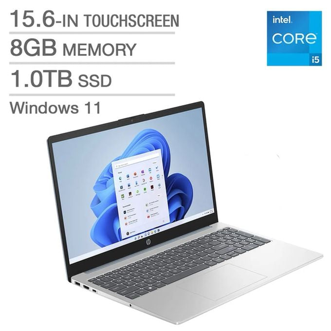 Hp 15-fd-13th Gen-Core™i5-8Go Ram- 1Téra SSD-Ecran15'' Tactile-clavier Rétro-éclairé-